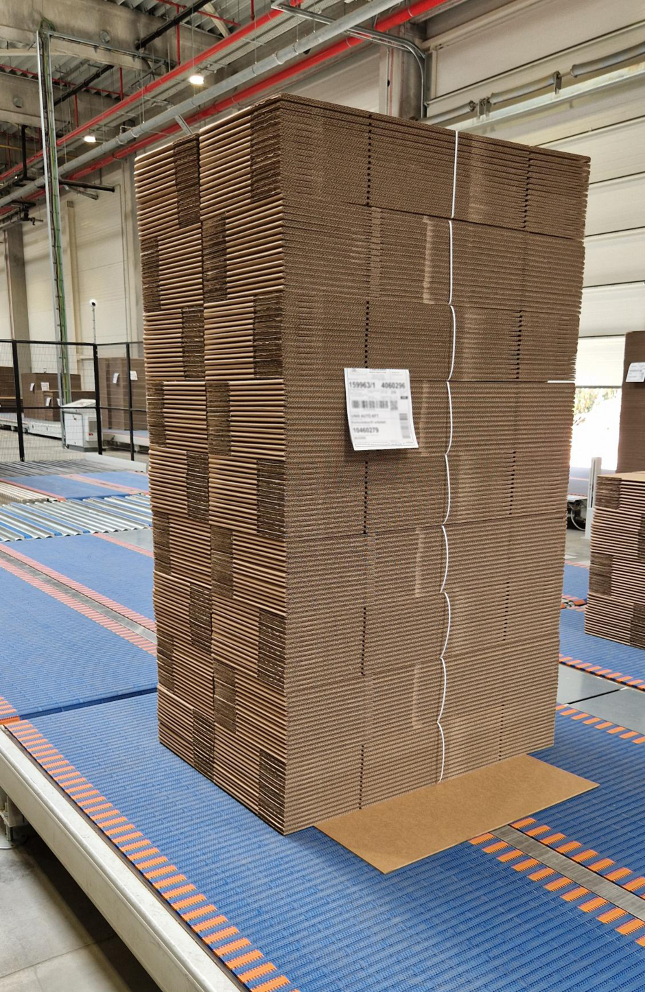 Ready packages on pallet Ready packages on pallet